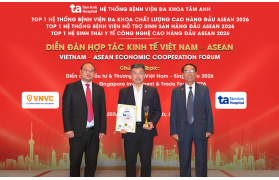 Bệnh viện Tâm Anh được vinh danh Top 1 Hệ thống Bệnh viện Hỗ trợ sinh sản hàng đầu ASEAN